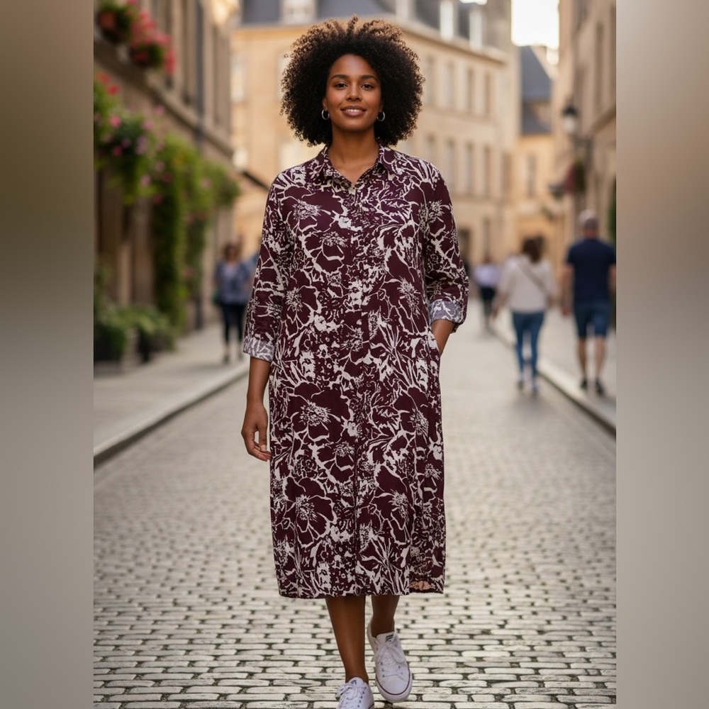 El Cortes Inglés Shirt Dress with tie, from Spain